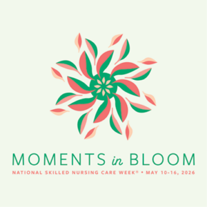 Moments in Bloom Logo, 2026, National Skilled Nursing Care Week, NSNCW